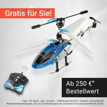 Helikopter - kostenlose Zugabe ab EUR 250,00 netto