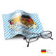 Brillenputztuch mit Designmotiv Bayern