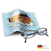 Brillenputztuch mit Designmotiv Bayern Kuh