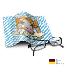 Brillenputztuch mit Designmotiv Bayern Spatzl