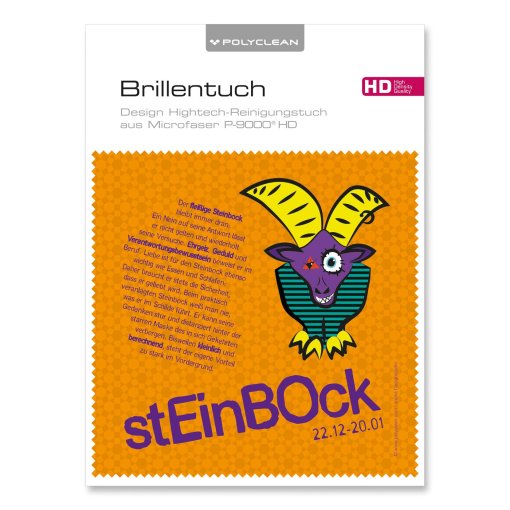 Brillent&uuml;cher mit Designmotiv Sternzeichen Fancy Steinbock
