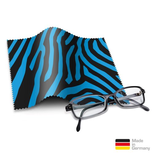 Brillentücher mit Designmotiv Zebra Rot