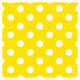 Brillenputztuch mit Designmotiv Punkte gelb