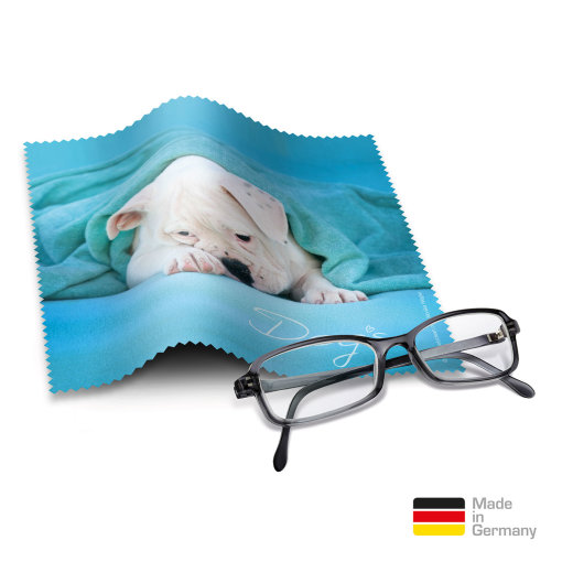 Brillentücher mit Designmotiv Dogs Blau