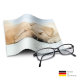 Brillenputztuch mit Designmotiv Hunde gelb
