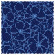 Brillenputztuch mit Designmotiv Blumen blau