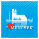 Brillentücher mit Designmotiv Städte München