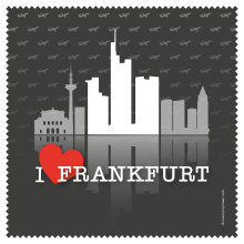 Brillentücher mit Designmotiv Städte Frankfurt