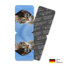 PocketCleaner® mit Designmotiv Katzen Blau