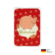 PocketCleaner® mit Designmotiv Glücksbringer Schwein