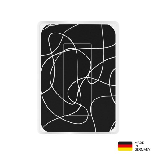 PocketCleaner&reg; mit Designmotiv Schwarzwei&szlig; Linien auf Schwarz