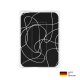 PocketCleaner® mit Designmotiv Schwarzweiß Linien auf Schwarz